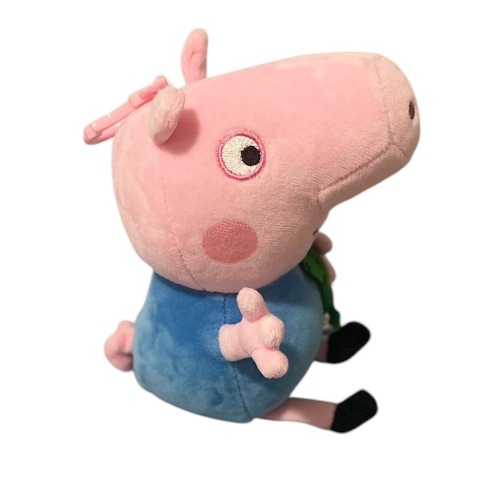 Peppa Pig Plush Toy with Clip and Dinosaur Stuffed Animal Soft Toy Doll